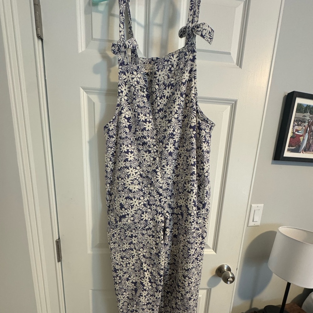 Lucy and Yak floral dungarees
